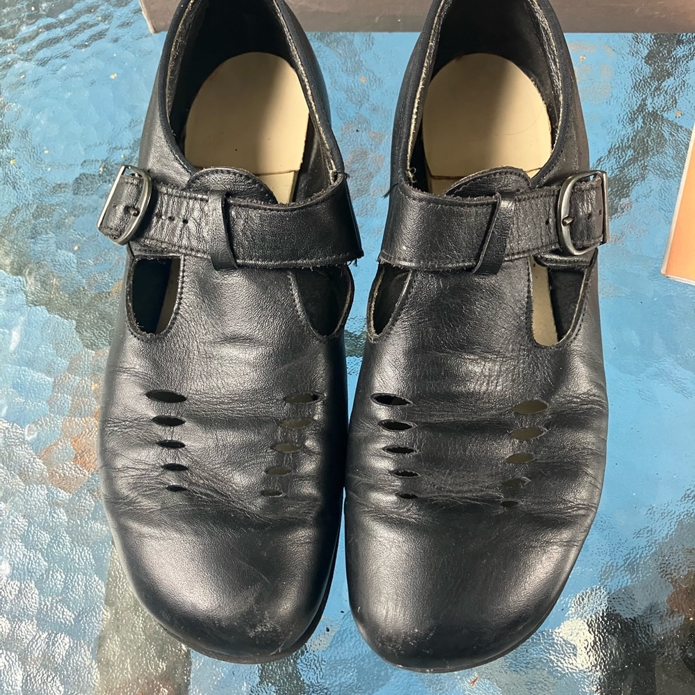 Vintage P.W. Minor & Sons Women's black Calf leather Mary Janes